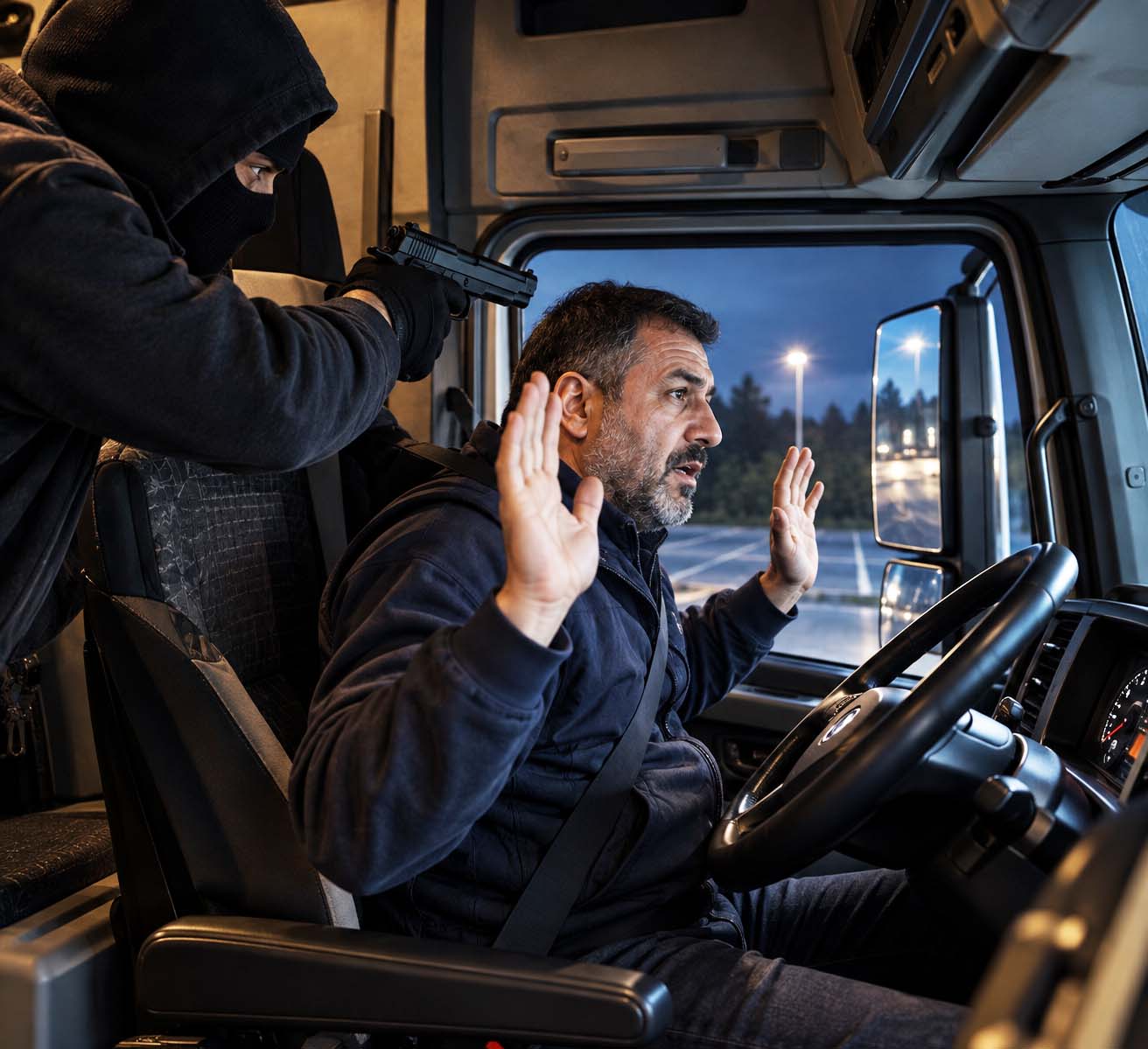 Asaltan a un camionero turco en una autovía de Bari y huyen sin conseguir acceder a la carga