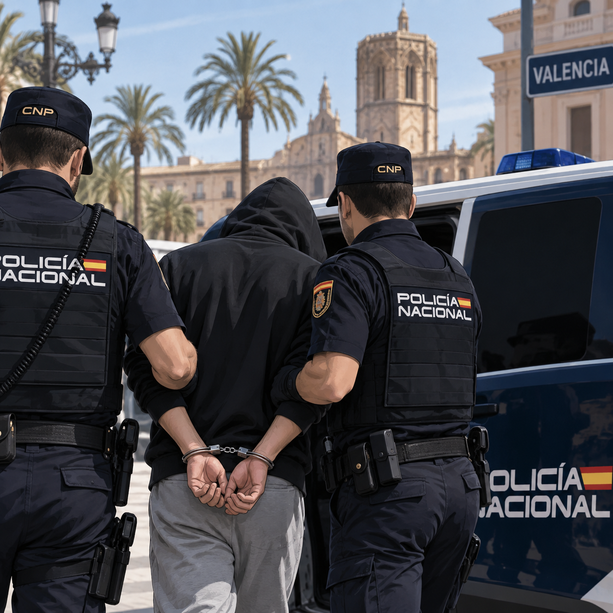 Fin a diez días de fuga: detenido el presunto parricida de la mancuerna en Valencia